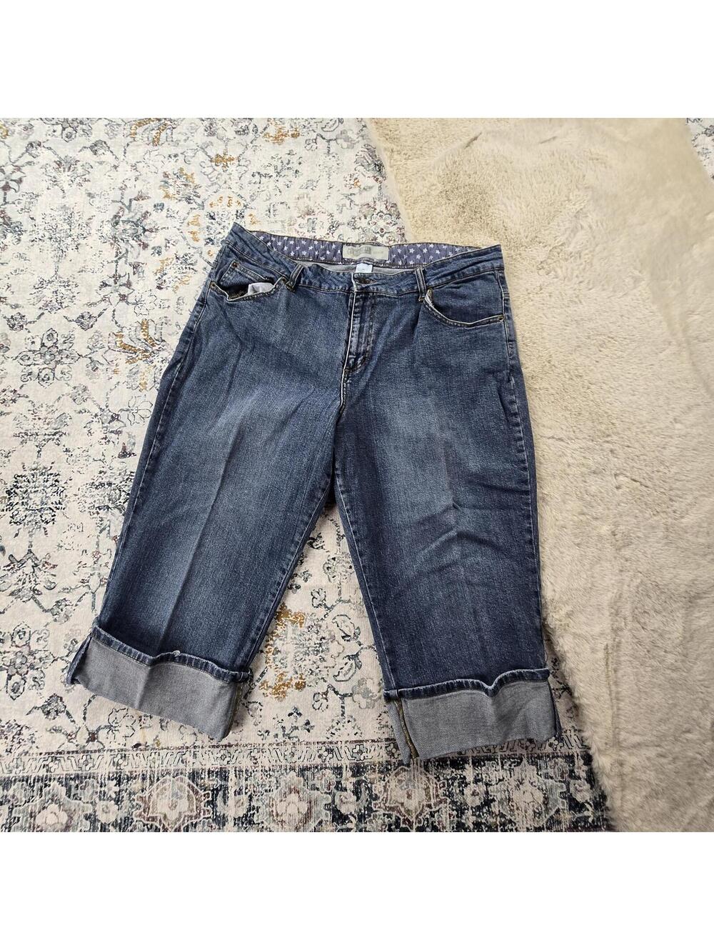 Route 66 Women Denim Crop Jeans Pants Plus Size 20W